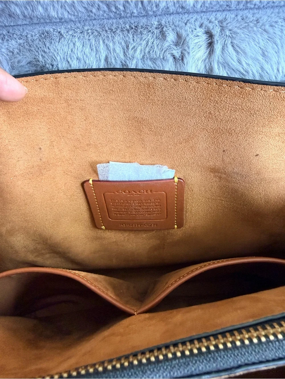 Coach Black Leather Laptop Tote with Gold Hardware